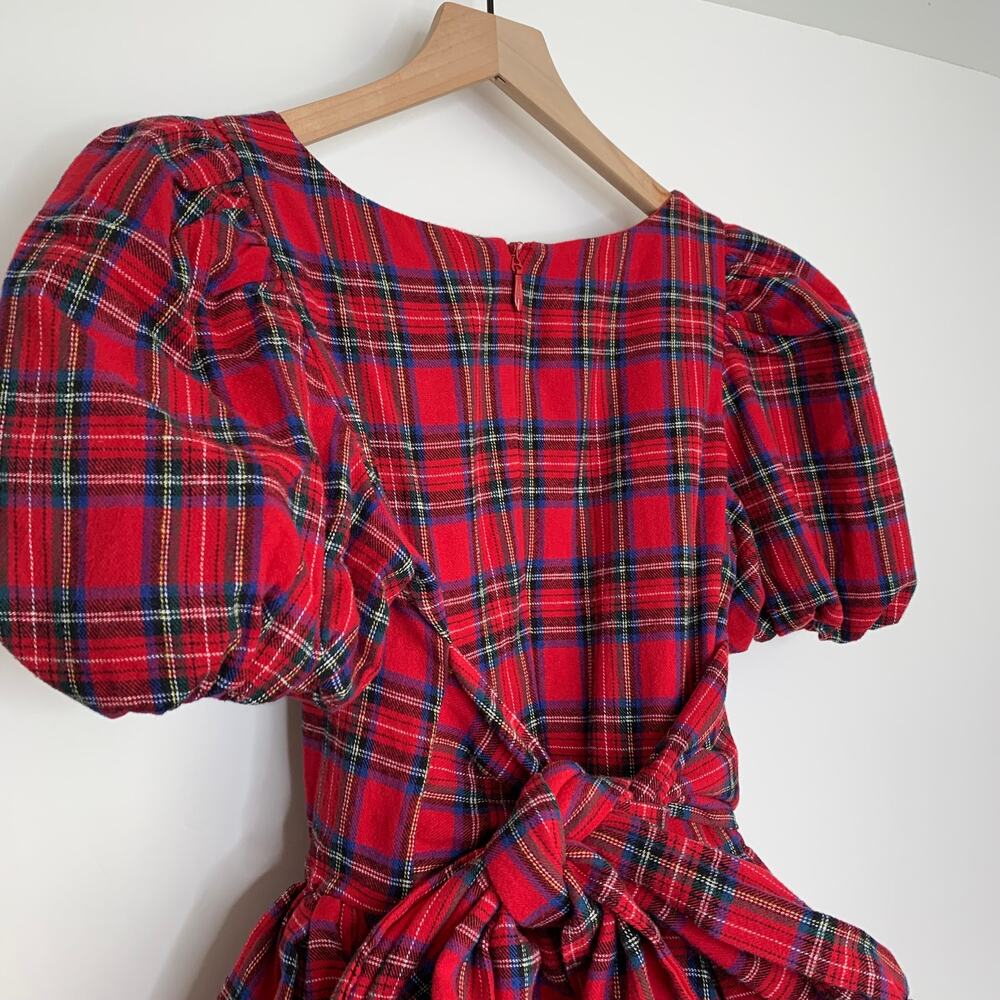 Ivy City Co x Courtney Keiko Nutcracker Holiday Red Plaid Dress Womens Size 2 - Picture 10 of 14